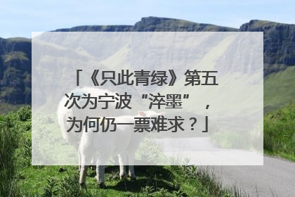 《只此青绿》第五次为宁波“淬墨”，为何仍一票难求？