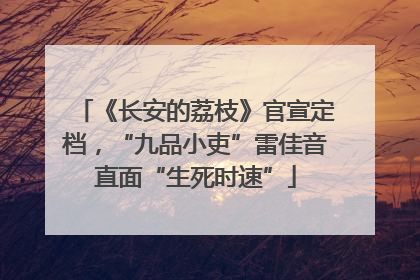 《长安的荔枝》官宣定档，“九品小吏”雷佳音直面“生死时速”
