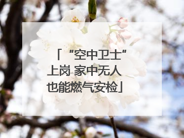 “空中卫士”上岗 家中无人也能燃气安检