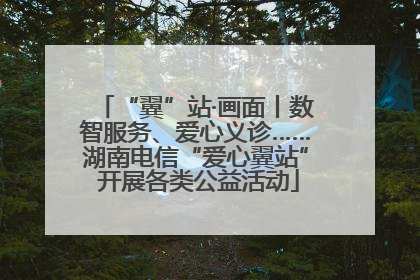 “翼”站·画面丨数智服务、爱心义诊……湖南电信“爱心翼站” 开展各类公益活动