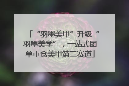 “羽墨美甲”升级“羽墨美学”，一站式团单重仓美甲第三赛道