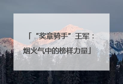 “奖章骑手”王军：烟火气中的榜样力量