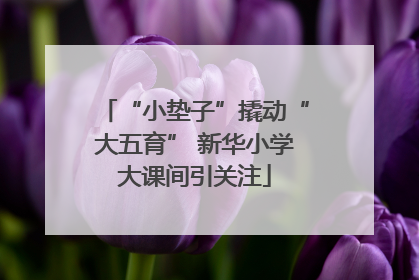 “小垫子”撬动“大五育” 新华小学大课间引关注