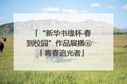 “新华书缘杯·春到校园”作品展播⑥丨青春追光者