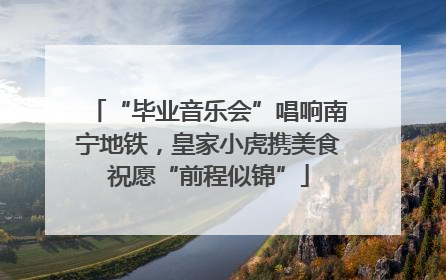 “毕业音乐会”唱响南宁地铁，皇家小虎携美食祝愿“前程似锦”