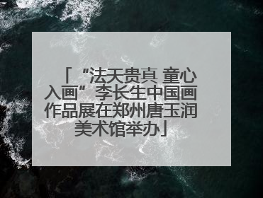 “法天贵真 童心入画”李长生中国画作品展在郑州唐玉润美术馆举办