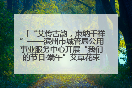 “艾传古韵，束纳千祥”——滨州市城管局公用事业服务中心开展“我们的节日·端午”艾草花束制作主题活动