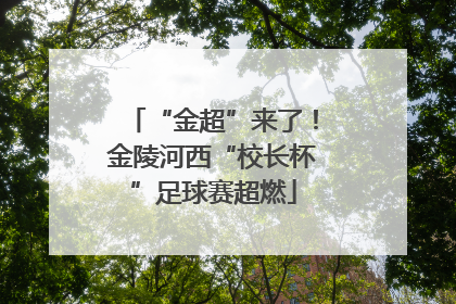 “金超”来了！金陵河西“校长杯”足球赛超燃