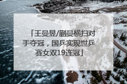 王曼昱/蒯曼横扫对手夺冠，国乒实现世乒赛女双19连冠
