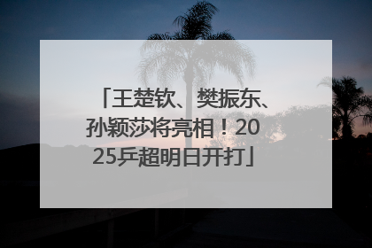 王楚钦、樊振东、孙颖莎将亮相！2025乒超明日开打