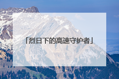 烈日下的高速守护者