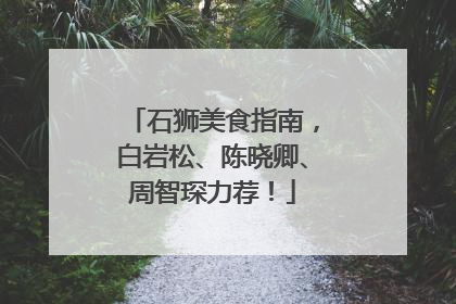 石狮美食指南，白岩松、陈晓卿、周智琛力荐！