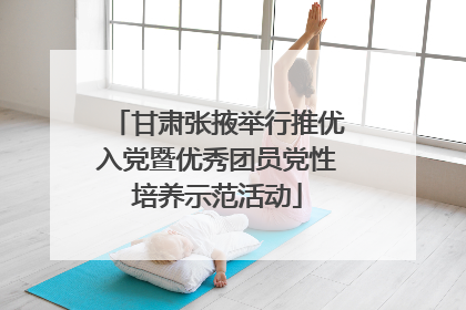 甘肃张掖举行推优入党暨优秀团员党性培养示范活动