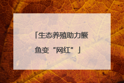 生态养殖助力鳜鱼变“网红”