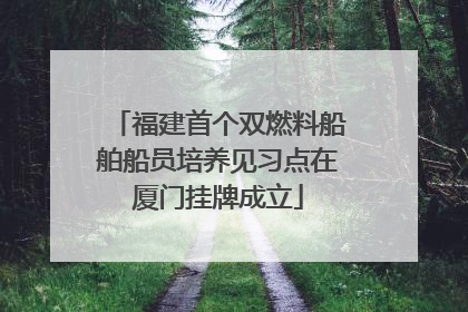 福建首个双燃料船舶船员培养见习点在厦门挂牌成立