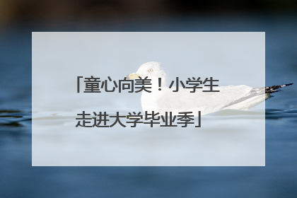 童心向美！小学生走进大学毕业季