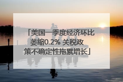 美国一季度经济环比萎缩0.2% 关税政策不确定性拖累增长