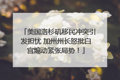 美国洛杉矶移民冲突引发担忧 加州州长怒批白宫煽动紧张局势！