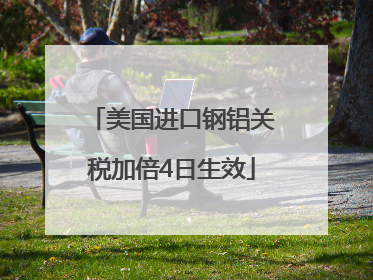 美国进口钢铝关税加倍4日生效