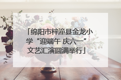 绵阳市梓潼县金龙小学“迎端午 庆六一”文艺汇演圆满举行