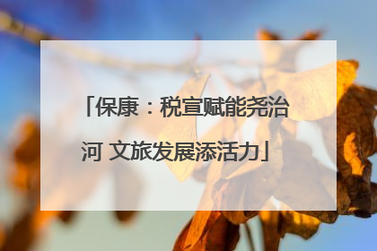 保康：税宣赋能尧治河 文旅发展添活力
