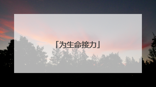 为生命接力