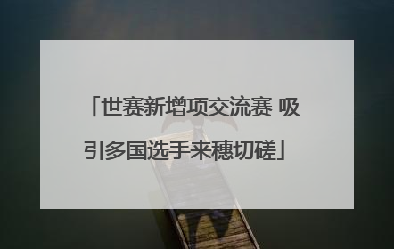 世赛新增项交流赛 吸引多国选手来穗切磋