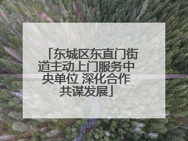 东城区东直门街道主动上门服务中央单位 深化合作共谋发展