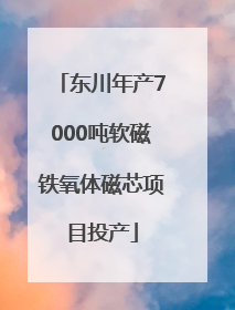 东川年产7000吨软磁铁氧体磁芯项目投产