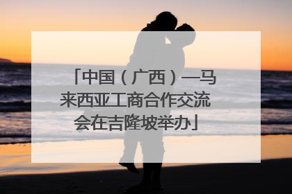 中国（广西）—马来西亚工商合作交流会在吉隆坡举办