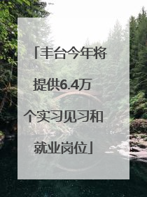 丰台今年将提供6.4万个实习见习和就业岗位