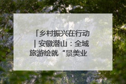 乡村振兴在行动｜安徽潜山：全域旅游绘就“景美业兴民富”新画卷