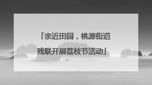 亲近田园，桃源街道残联开展荔枝节活动