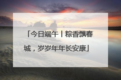 今日端午丨粽香飘春城，岁岁年年长安康