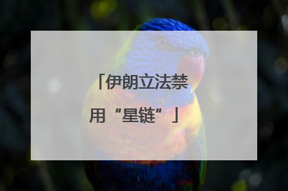 伊朗立法禁用“星链”