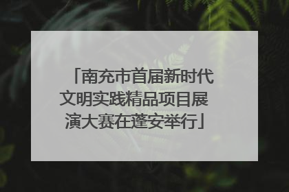 南充市首届新时代文明实践精品项目展演大赛在蓬安举行