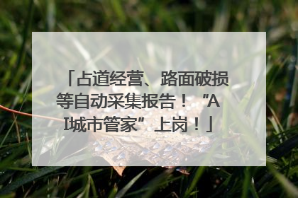 占道经营、路面破损等自动采集报告！“AI城市管家”上岗！