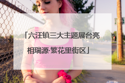 六汪镇三大主题展台亮相瑞源·繁花里街区