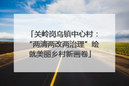 关岭岗乌镇中心村：“两清两改两治理”绘就美丽乡村新画卷