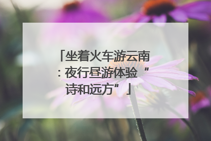 坐着火车游云南：夜行昼游体验“诗和远方”