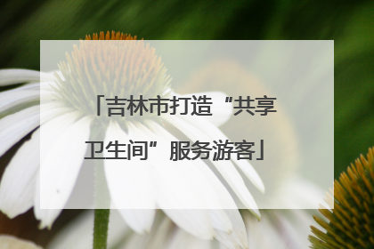 吉林市打造“共享卫生间”服务游客