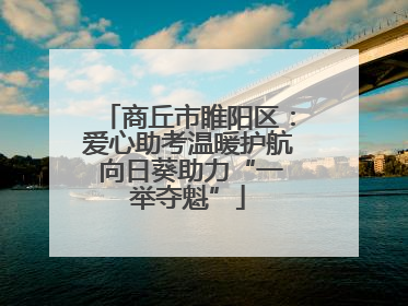 商丘市睢阳区：爱心助考温暖护航 向日葵助力“一举夺魁”