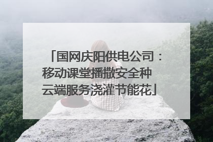 国网庆阳供电公司：移动课堂播撒安全种 云端服务浇灌节能花
