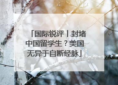 国际锐评丨封堵中国留学生？美国无异于自断经脉