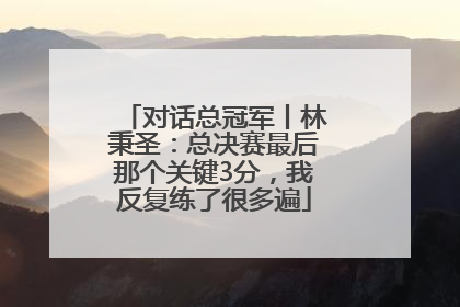 对话总冠军丨林秉圣：总决赛最后那个关键3分，我反复练了很多遍