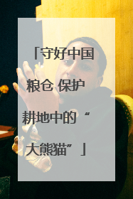 守好中国粮仓 保护耕地中的“大熊猫”