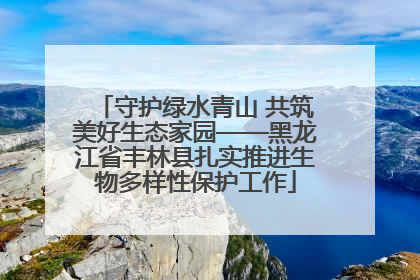 守护绿水青山 共筑美好生态家园——黑龙江省丰林县扎实推进生物多样性保护工作