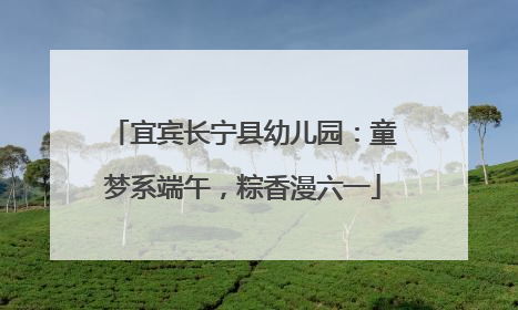 宜宾长宁县幼儿园：童梦系端午，粽香漫六一