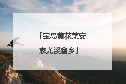 宝岛黄花菜安家尤溪畲乡