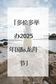 多伦多举办2025年国际龙舟节
